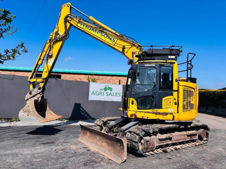 KOMATSU PC138US-11 EXCAVATOR*C/W BUCKET*READING 8387 HOURS*YEAR 2018*VIDEO*
