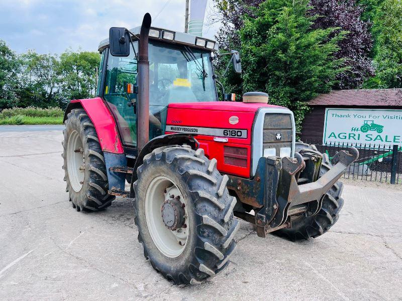 MASSEY FERGUSON 6180 4WD TRACTOR *5576 HOURS* C/W FRONT LINKAGE*VIDEO*