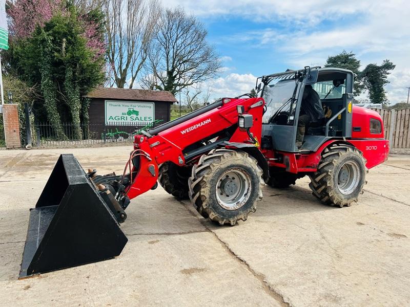 WEIDEMAN 3070CX 4WD TELEHANDLER *YEAR 2011* C/W BUCKET *VIDEO*