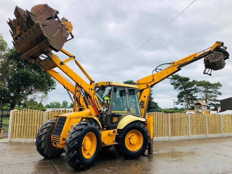 JCB 4CX SITEMASTER BACKHOE DIGGER C/W HYDRAULIC BREAKER & 8 X REAR BUCKETS