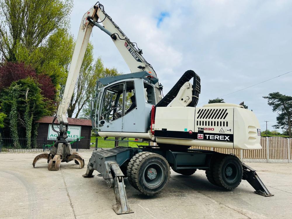TEREX TM230 HIGH RISE CABIN SCRAP HANDLER *YEAR 2009, ONLY 6470 HOURS* SEE VIDEO