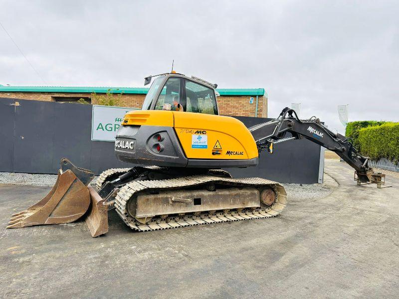 MECALAC 714MC EXCAVATOR*YEAR 2012*C/W 3 PIECE BOOM*VIDEO*