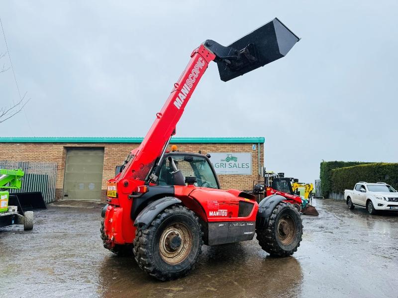 MANITOU MLT 741 TURBO TELEHANDLER*AG SPEC*C/W NEW BUCKET*VIDEO*