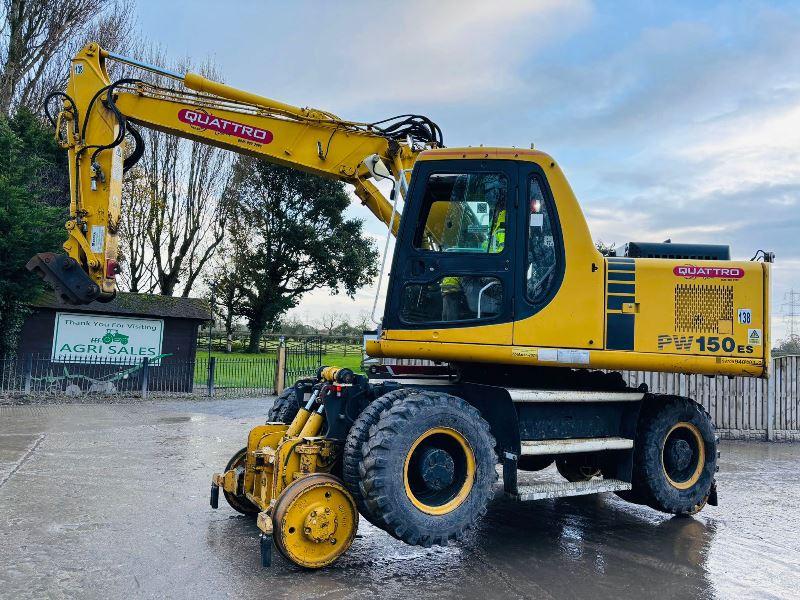 KOMATSU PW150ES-6K 4WD *ENGINEERING CONFORMANCE CERTIFICATE*VIDEO*