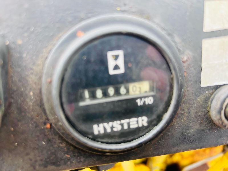 HYSTER 2.5 CONTAINER SPEC DIESEL FORK LIFT C/W SIDE SHIFT & ISUZU ENGINE *VIDEO*