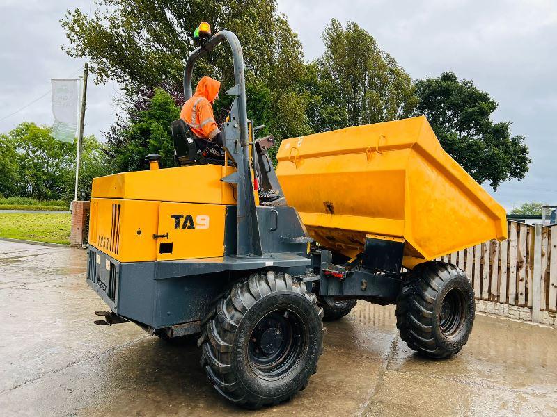 TEREX TA9 4WD DUMPER *YEAR 2014 , 3074 HOURS* C/W ROLE BAR *VIDEO*