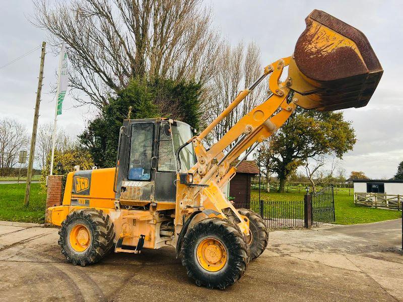 JCB 411 4WD LOADING SHOVEL C/W LOADMASTER 8000 MONITOR  * VIDEO *