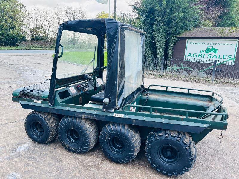 HILLCAT 8WD UTLITY VEHICLE C/W EASY SHEET CANOPY 
