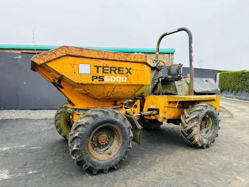 TEREX PS6000 SWIVLE TIP DUMPER*ENGINE STARTS NO DRIVE*VIDEO*