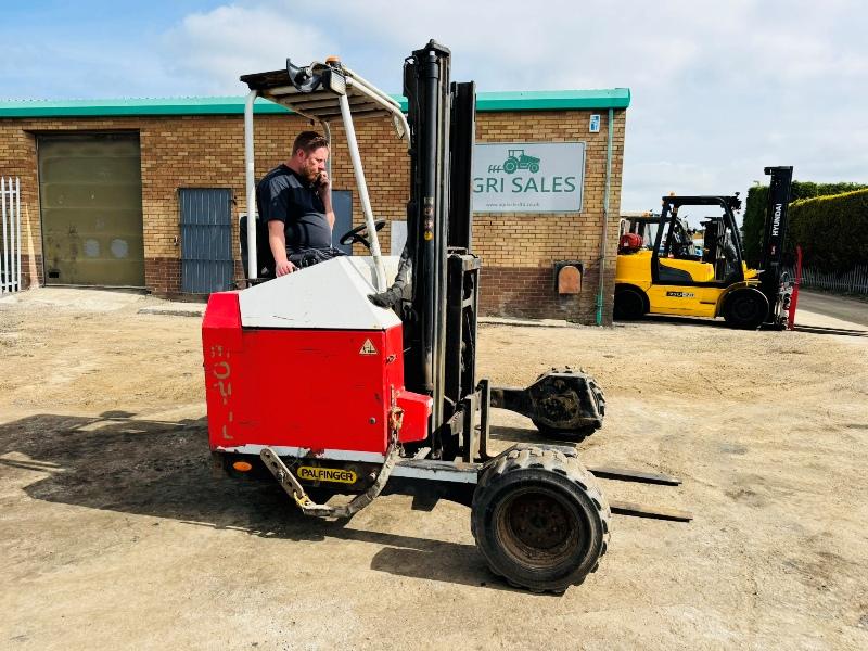 PALFINGER F3-203 ROUGH TERRAIN FORKLIFT*C/W PALLET TINES*YEAR 2013*VIDEO*