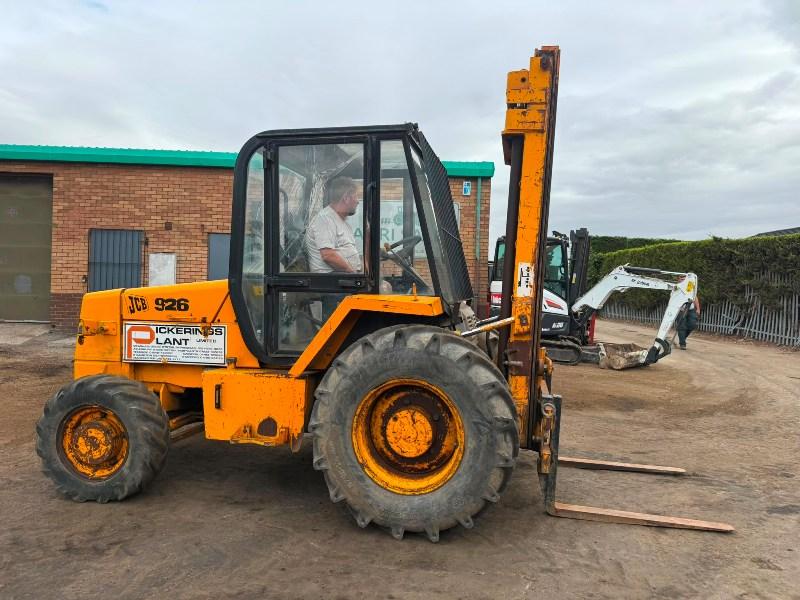 JCB 926 ROUGH TERRAIN FORKLIFT*C/W PALLET TINES*VIDEO*