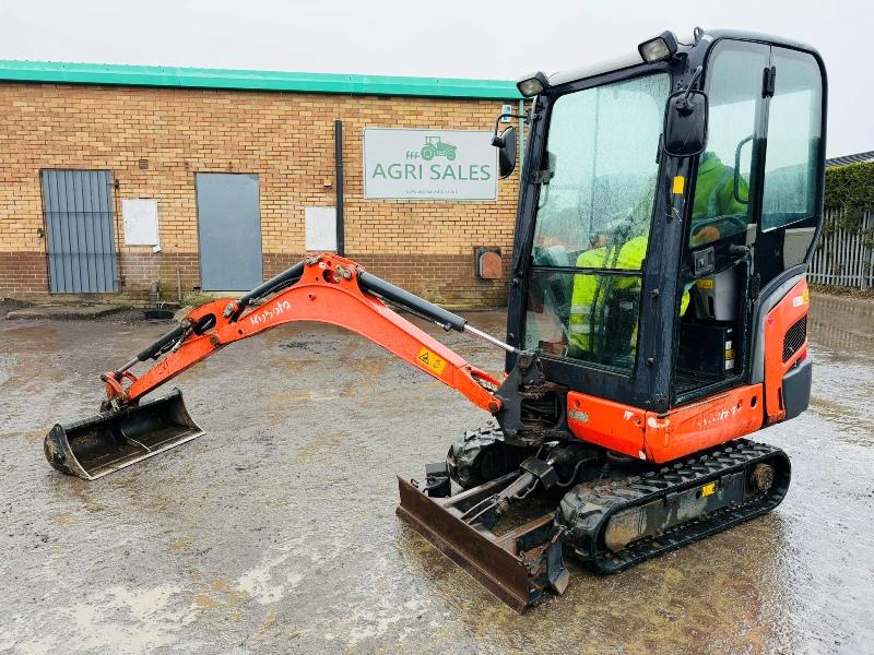KUBOTA KX016-4 EXCAVATOR*C/W BUCKET*YEAR 2013*2212 HOURS*VIDEO*
