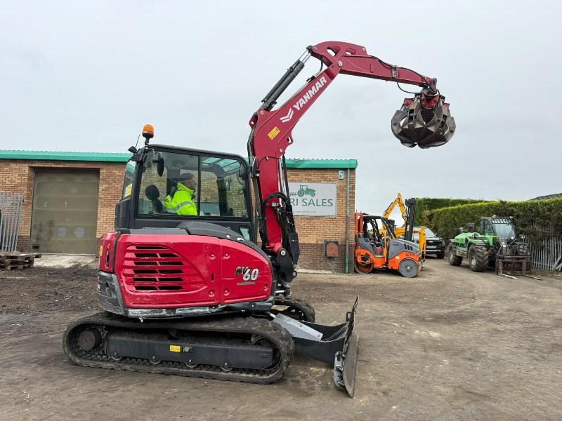 YANMAR SV60-B EXCAVATOR*YEAR 2023*C/W SCRAP GRAB*VIDEO*