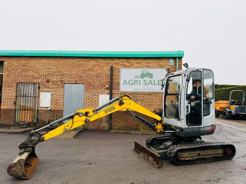 WACKER NEUSON EZ28 EXCAVATOR*C/W VDS*YEAR 2016*VIDEO*