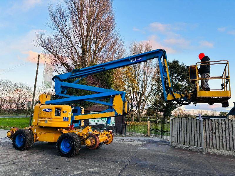 GENIE Z-60/34 4WD ARTICULATED RAIL ROAD BOOM LIFT * 20.3 METER REACH *VIDEO*