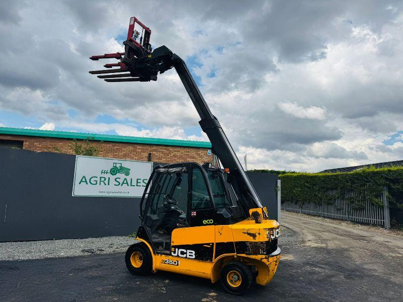 JCB 35D TELETRUK*YEAR 2017* C/W HYDRAULIC BAIL GRAB*VIDEO*