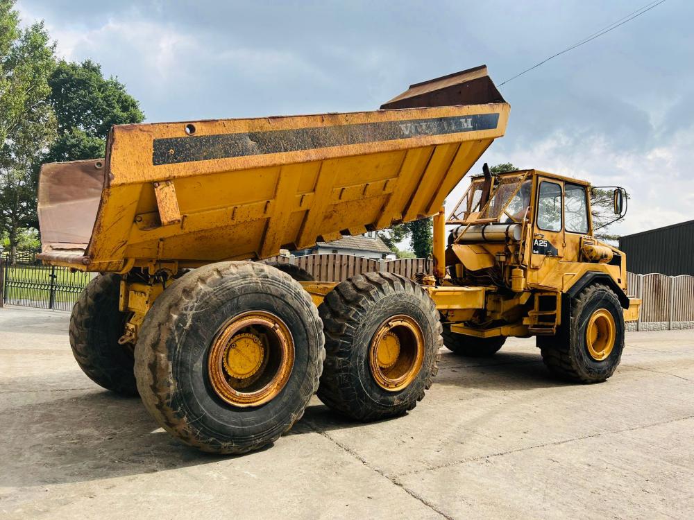 VOLVO BM A25 6X6 ARTICULATED DUMP TRUCK C/W HYDRAULIC STRAIGHT TIP 