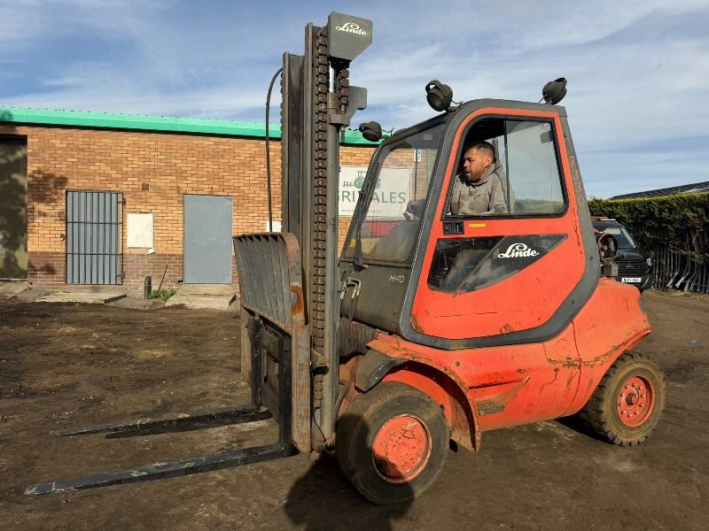 LINDE H40T-04 FORKLIFT*C/W PALLET TINES*VIDEO*