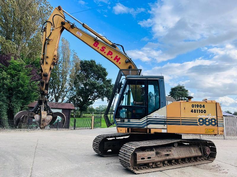 CASE 988-CK PLUS TRACKED EXCAVATOR *6950 HOURS* C/W 5 TINE SCRAP GRAB *VIDEO*