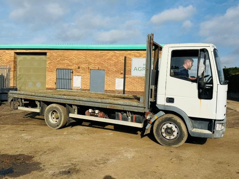 IVECO EUROCARGO 100E15 FLATBED TRUCK*VIDEO*