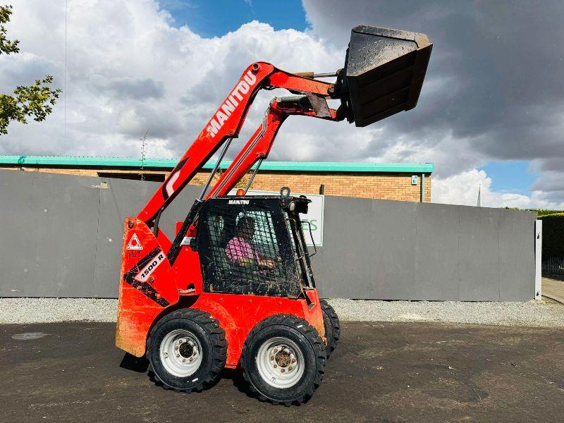 MANITOU 1500R SKIDSTEER*C/W BUCKET*YEAR 2021*NEW TYRES*2382 HOURS*VIDEO*