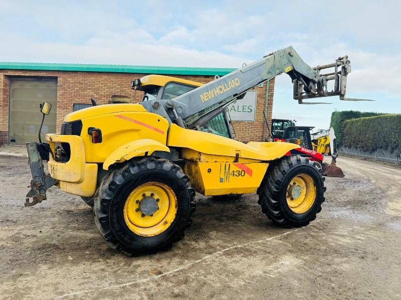 NEW HOLLAND LM430 TELEHANDLER*C/W PALLET TINES*VIDEO*