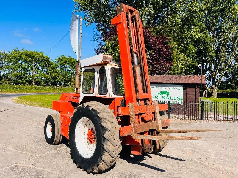 FINLAY F60 ROUGH TERRIAN FORKLIFT C/W TWO STAGE MAST *VIDEO*