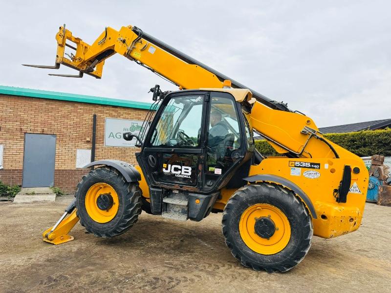 JCB 535-140HI-VIZ 4WD TELEHANDLER*14M REACH*YEAR 2014*C/W PALLET TINES*VIDEO*