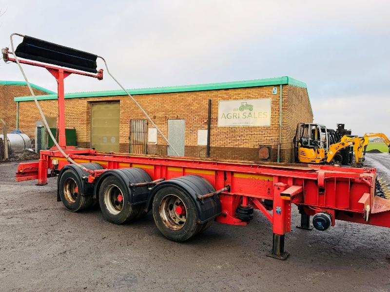 TRI AXLE HOOK LOADER TRAILER*C/W EASY SHEET*VIDEO*