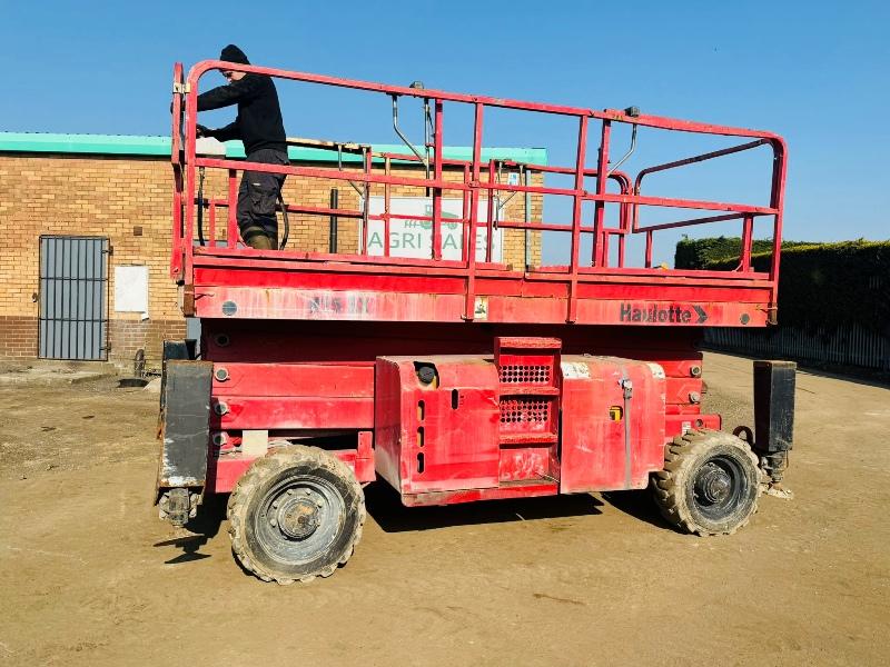 HAULOTTE H15SX SCISSOR LIFT*C/W 4 SUPPORT LEGS*VIDEO*