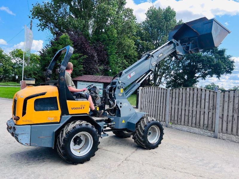 GIANT V6004 4WD TELEHANDLER *YEAR 2012, ONLY 1025 HOURS* C/W BUCKET*VIDEO*