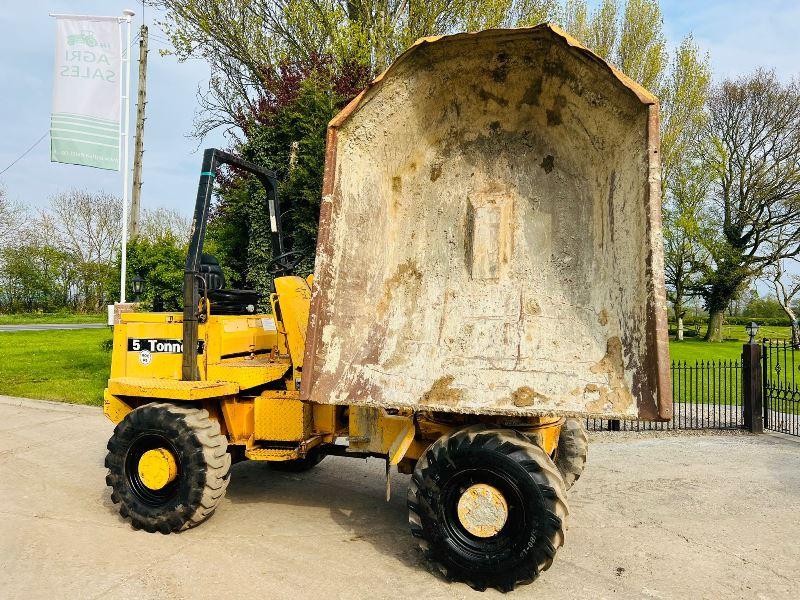 THWAITS ALLDRIVE 4WD SWIVEL TIP DUMPER C/W ROLE BAR *VIDEO*