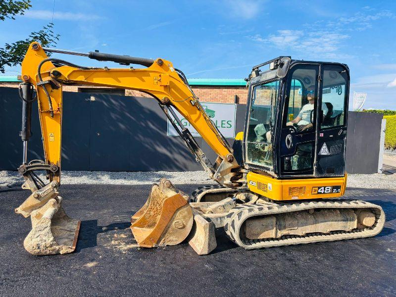 JCB 48Z-1 T3 TRACKED EXCAVATOR*YEAR 2020*C/W 3 BUCKETS*VIDEO*