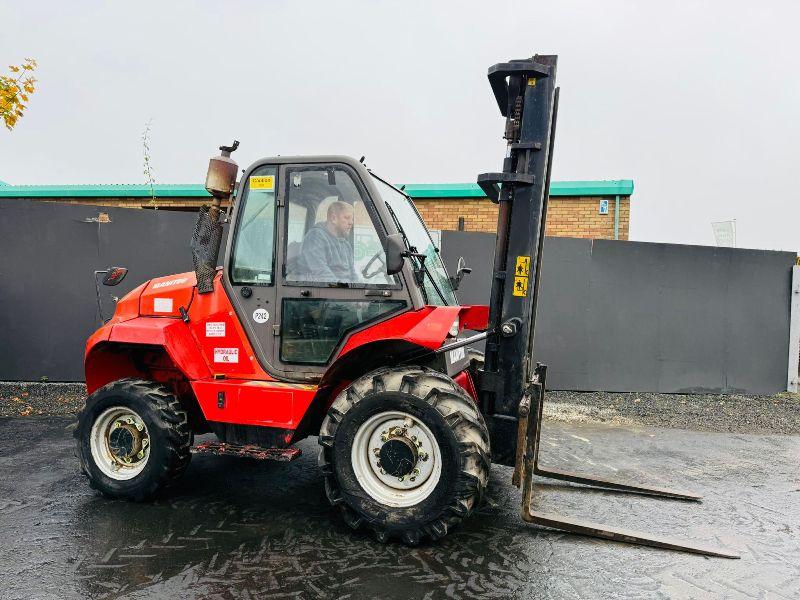 MANITOU M30-4 3 STAGE MASTED FORKLIFT*YEAR 2014*C/W PALLET TINES*VIDEO*