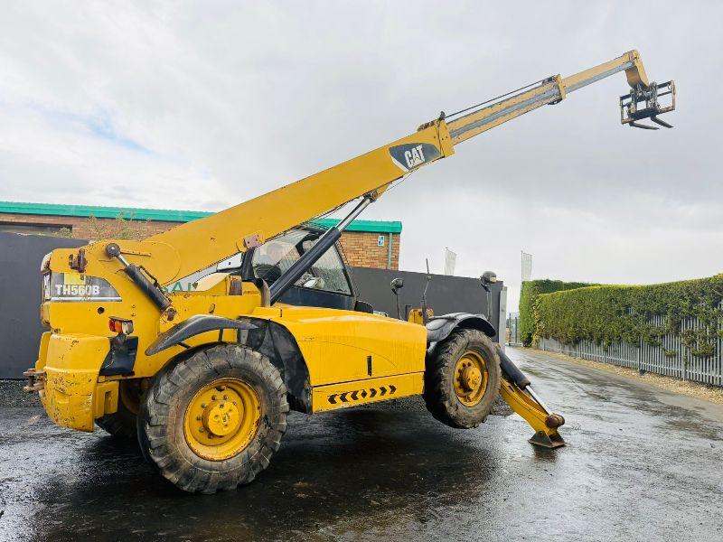 CATERPILLAR TH560B TELEHANDLER*C/W SWAY & JACK LEGS*VIDEO*