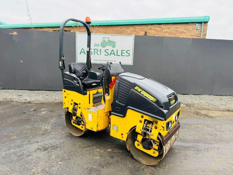 BOMAG BW 80AD-5 TANDEM ROLLER*YEAR 2015*C/W KUBOTA ENGINE*VIDEO*