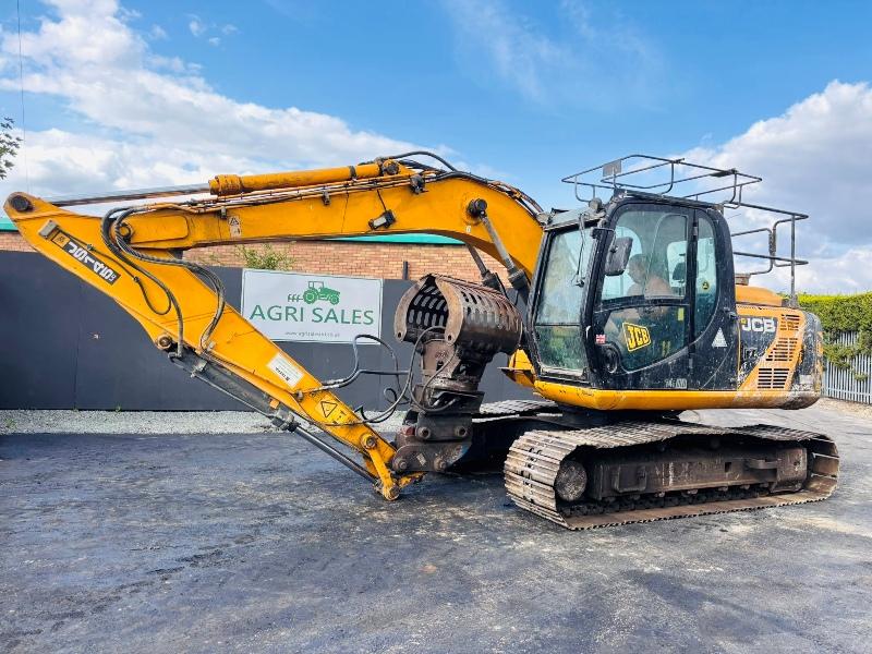 JCB JS 145LC EXCAVATOR*C/W SELECTOR GRAB*YEAR 2014*VIDEO*