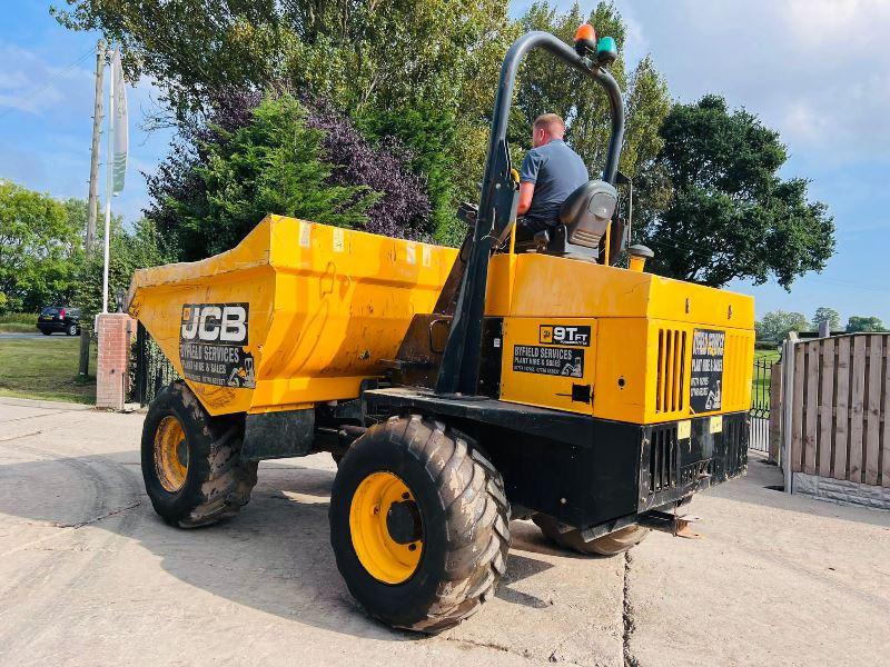 JCB 9TFT 4WD DUMPER *YEAR 2016, 1965 HOURS * C/W ROLE BAR *VIDEO*