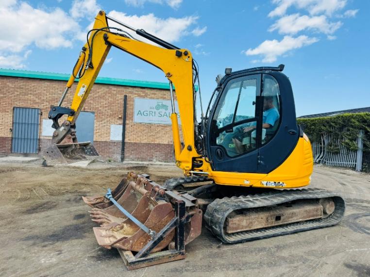 JCB 8080 EXCAVATOR*C/W BUCKETS*YEAR 2011*5979 HOURS*VIDEO*