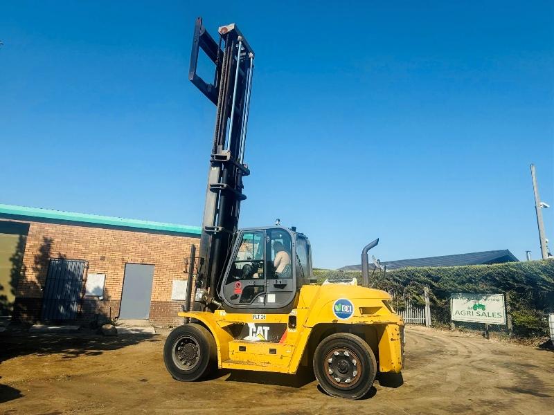 CATERPILLAR DP135N MASTED FORKLIFT*VIDEO*