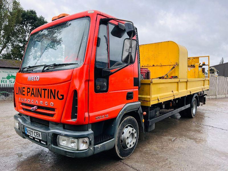 IVECO 100E18 4X2 LINE MARKER LORRY C/W MANUAL GEAR BOX *VIDEO*
