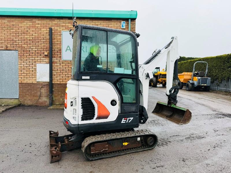 BOBCAT E17 EXCAVATOR*1503 HOURS*YEAR 2019*C/W BUCKET*VIDEO*