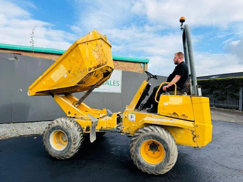 THWAITES 3 TONNE SWIVEL TIP DUMPER*1 OWNER FORM NEW*VIDEO*