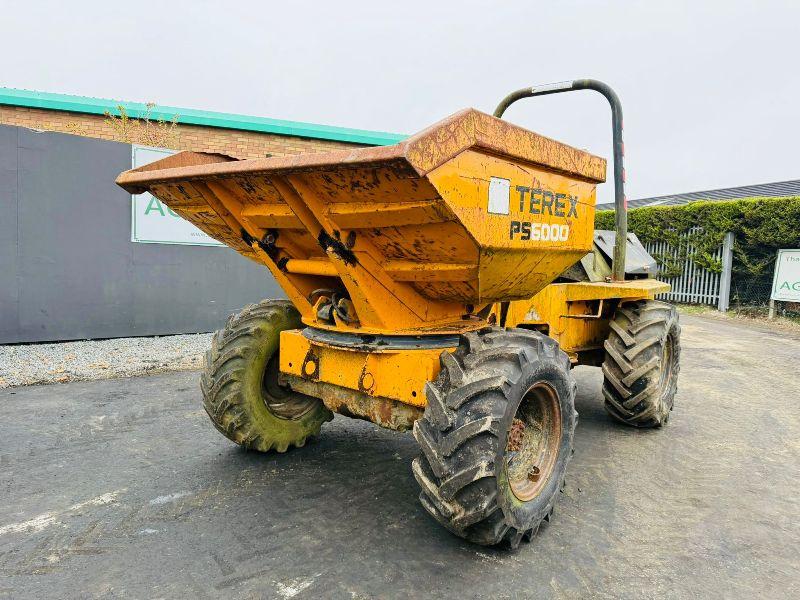 TEREX PS6000 SWIVLE TIP DUMPER*ENGINE STARTS NO DRIVE*VIDEO*