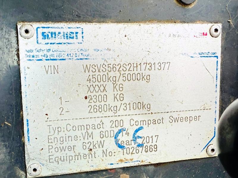 SCHMIDT 200 COMPACT SWEEPER*YEAR 2017*VIDEO*