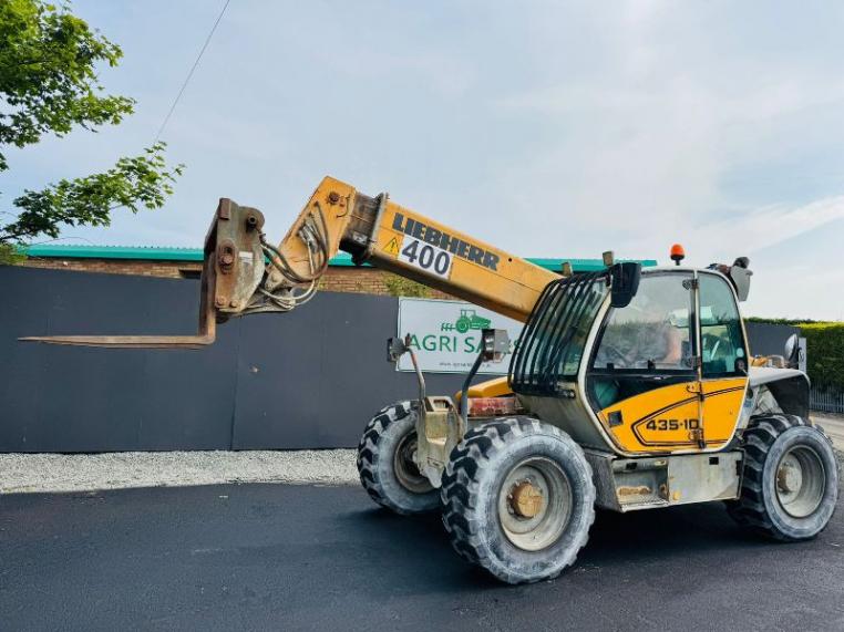 LIEBHERR 435-10 TURBO TELEHANDLER*C/W PALLET TINES*VIDEO*