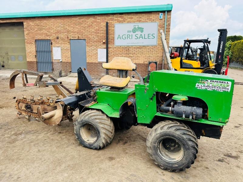 4WD ARTICULATED TRENCHER*C/W KUBOTA ENGINE*VIDEO*