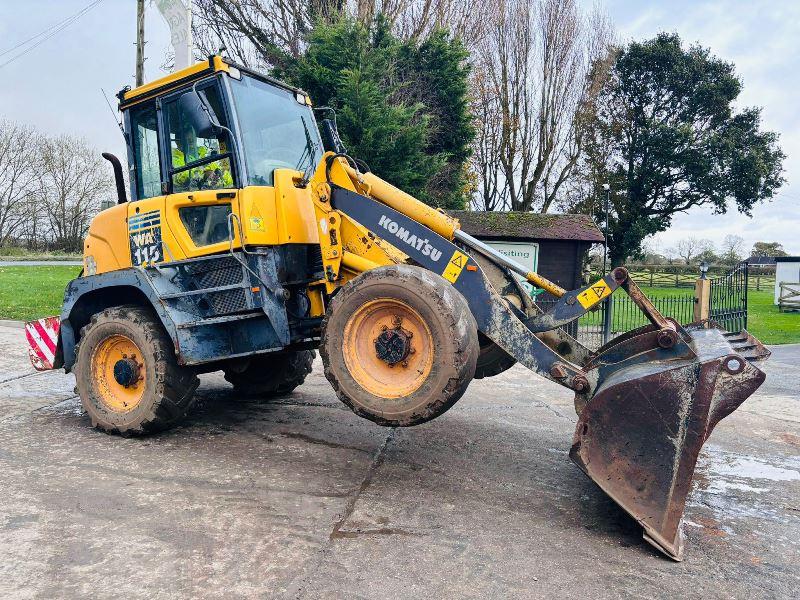 KOMATSU WA115 4WD LOADING SHOVEL * 5772 HOURS * C/W BUCKET *VIDEO*