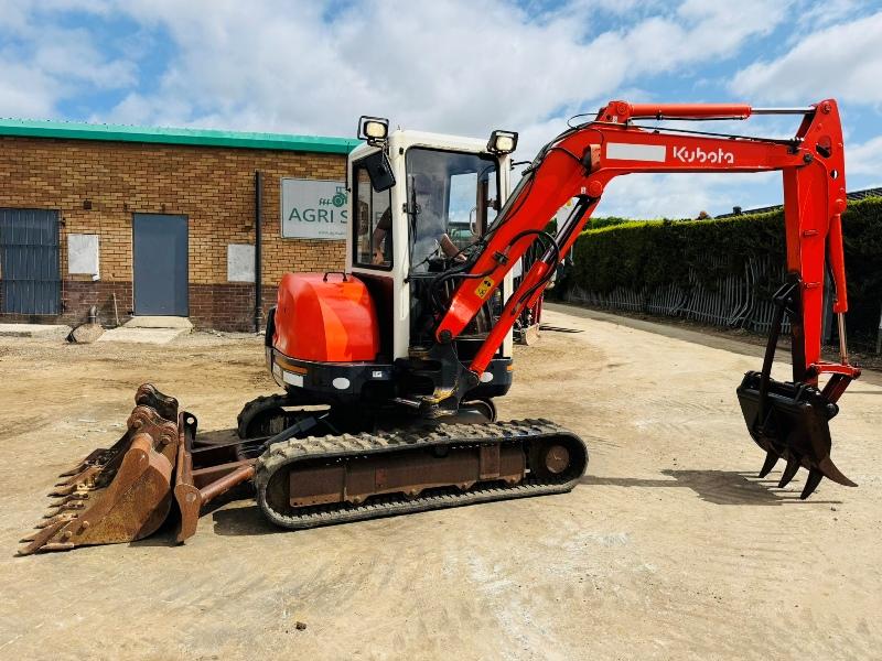 KUBOTA KX121-3 EXCAVATOR*C/W GRAPPLE*3141 HOURS*VIDEO*