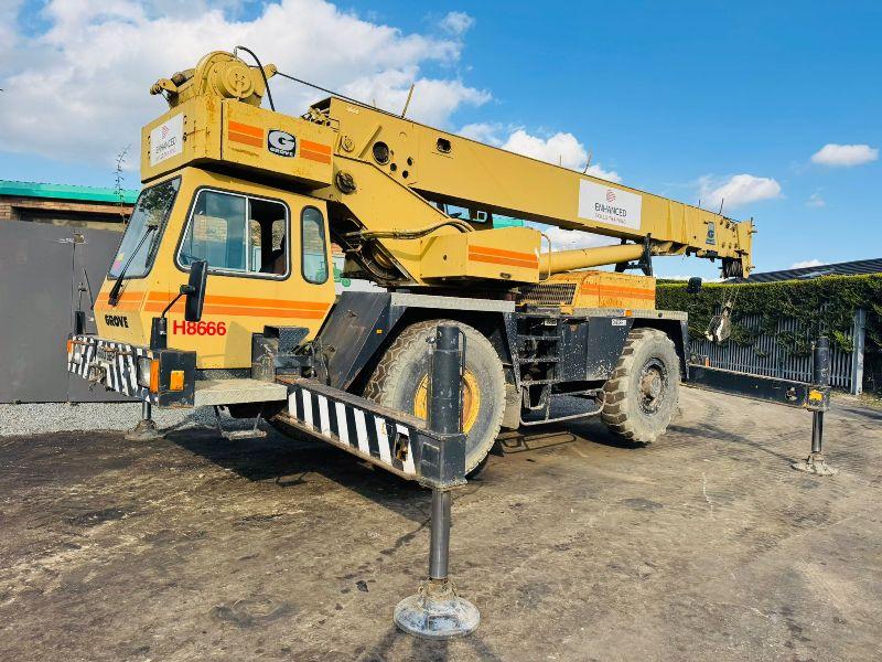 GROVE AT633B MOBILE CRANE*C/W 4X SUPPORT LEGS*VIDEO*